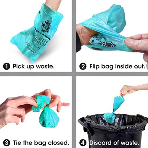 Bags On Board Ocean Scented Dog Waste Pick-up Bags - 120 Bags ,Aqua Green