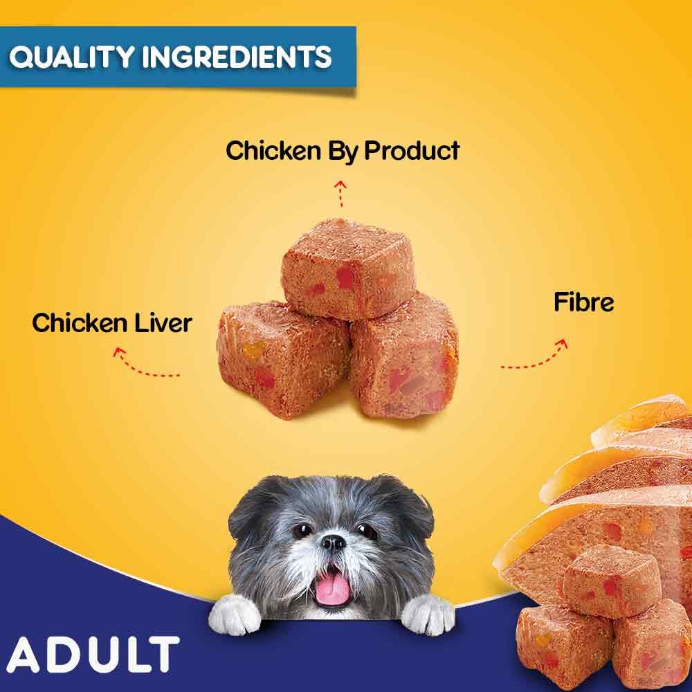 Pedigree- Adult Wet Dog Food, Chicken Grilled Liver in Loaf with Vegetables (15 X 70 g)