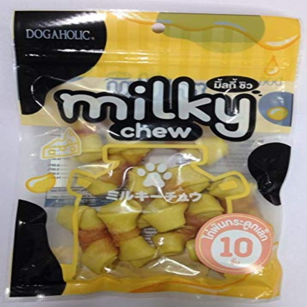 Dogaholic- MILKY CHEW Chicken Bone Style (10 Pieces)