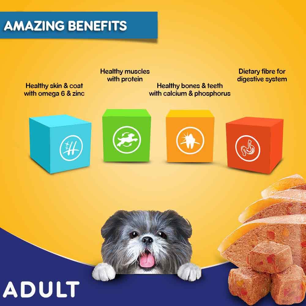 Pedigree- Adult Wet Dog Food, Chicken Grilled Liver in Loaf with Vegetables (15 X 70 g)