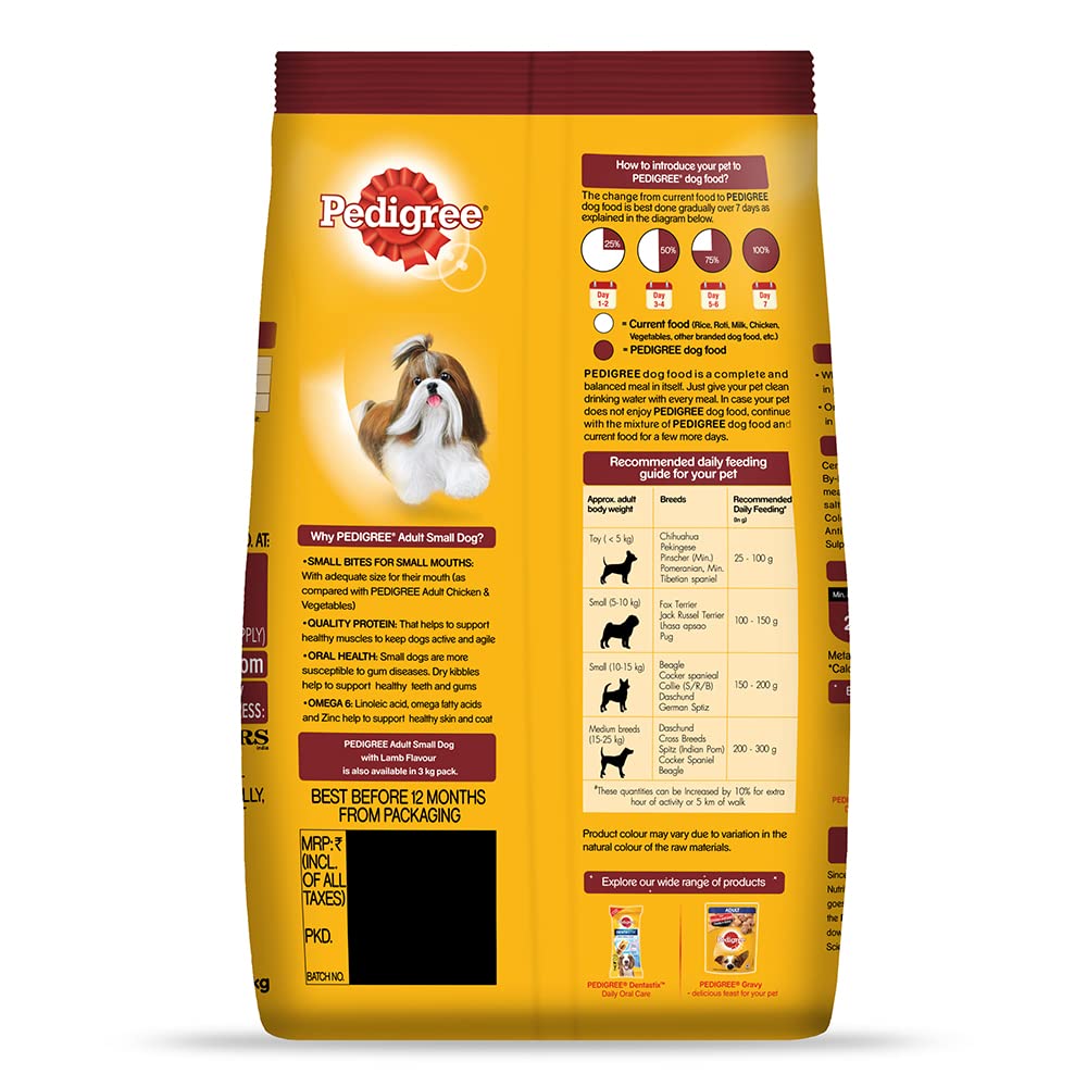 Pedigree-  Adult Small Dog Lamb Flavour