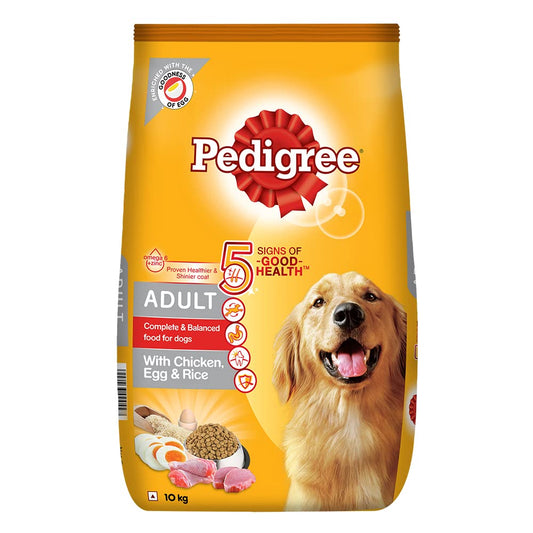 Pedigree- Adult Dry Dog Food (High Protein Variant) Chicken, Egg & Rice