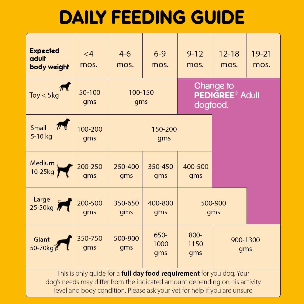 Pedigree- Puppy Dry Dog Food, Chicken & Milk