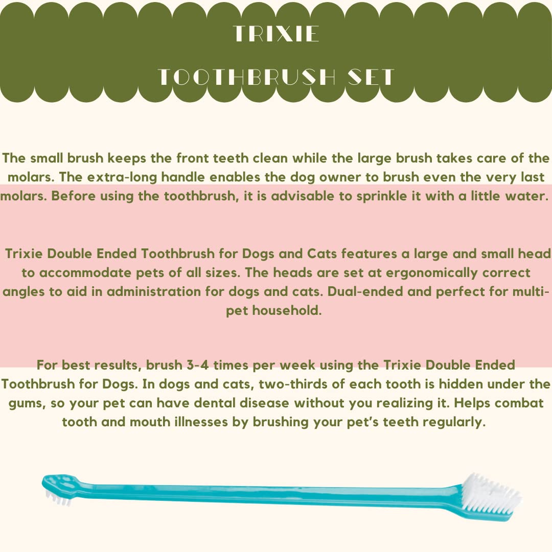 Trixie Toothbrush Set Pack of 4 (23cm)