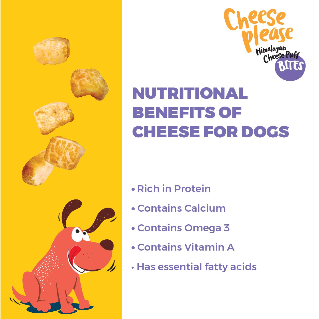 Captain Zack - Cheese Please Himalayan Cheese Puff Strips Dog Treats