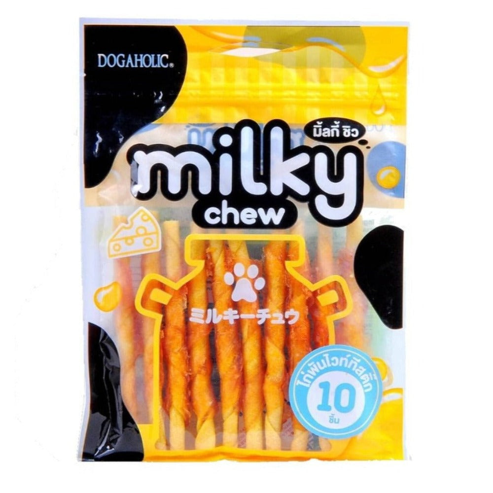 Dogaholic- MILKY CHEW Cheese & Chicken Sticks (10 Pieces)