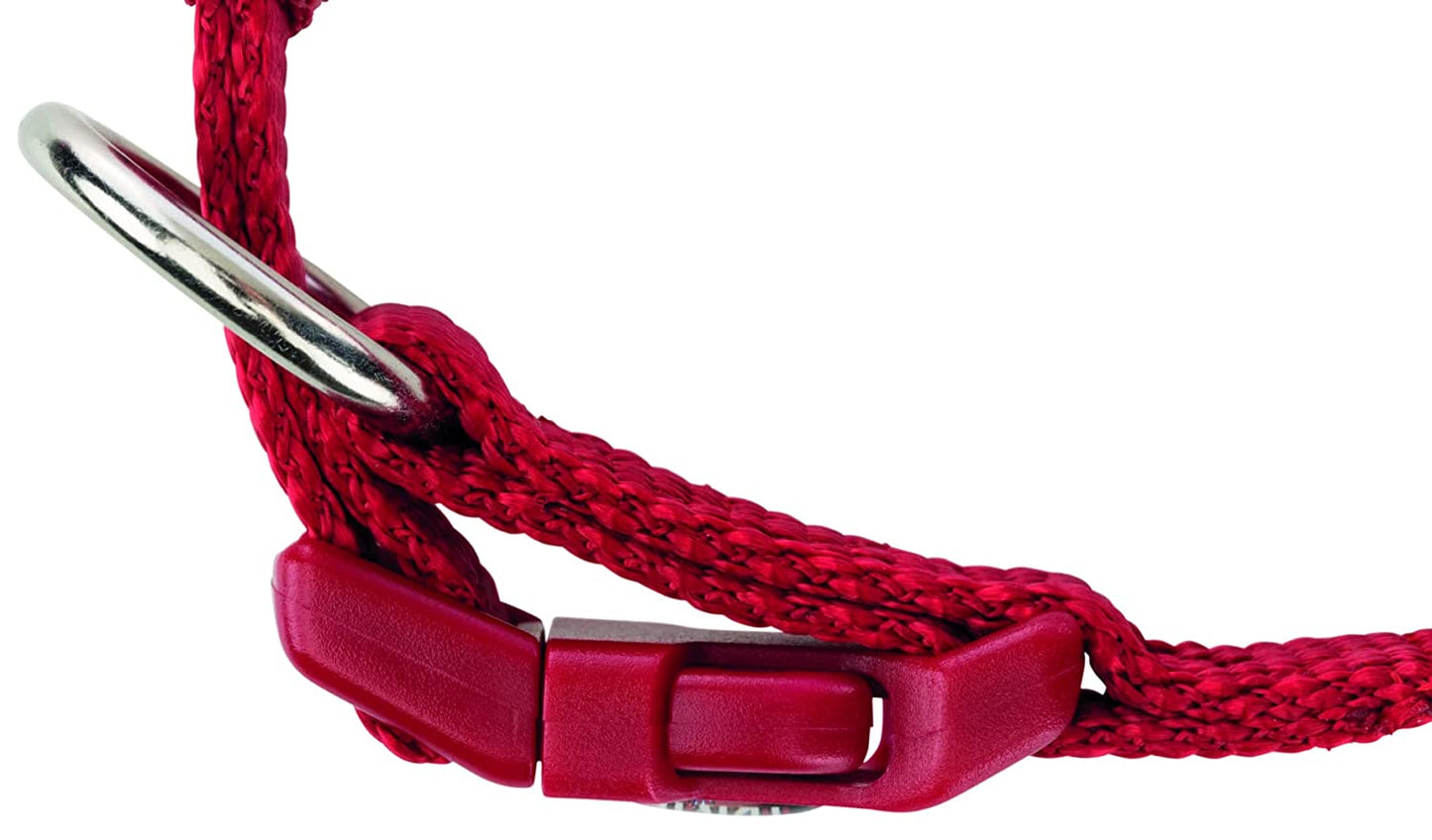 Trixie Premium Collar Nylon Strap with Steel Hoop M-L 35-55cm/20mm Red