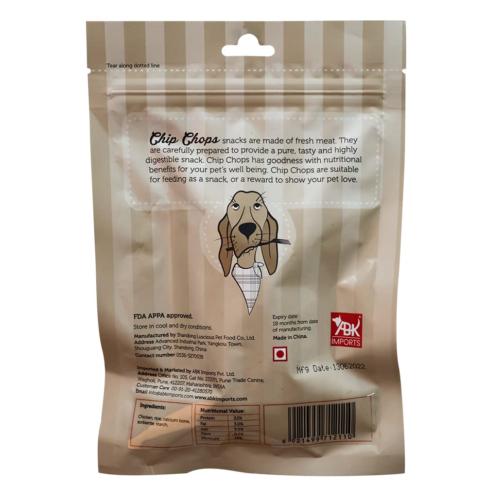 Chip Chops - Chicken and Calcium Bone 70g