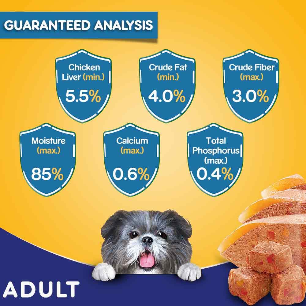 Pedigree- Adult Wet Dog Food, Chicken Grilled Liver in Loaf with Vegetables (15 X 70 g)