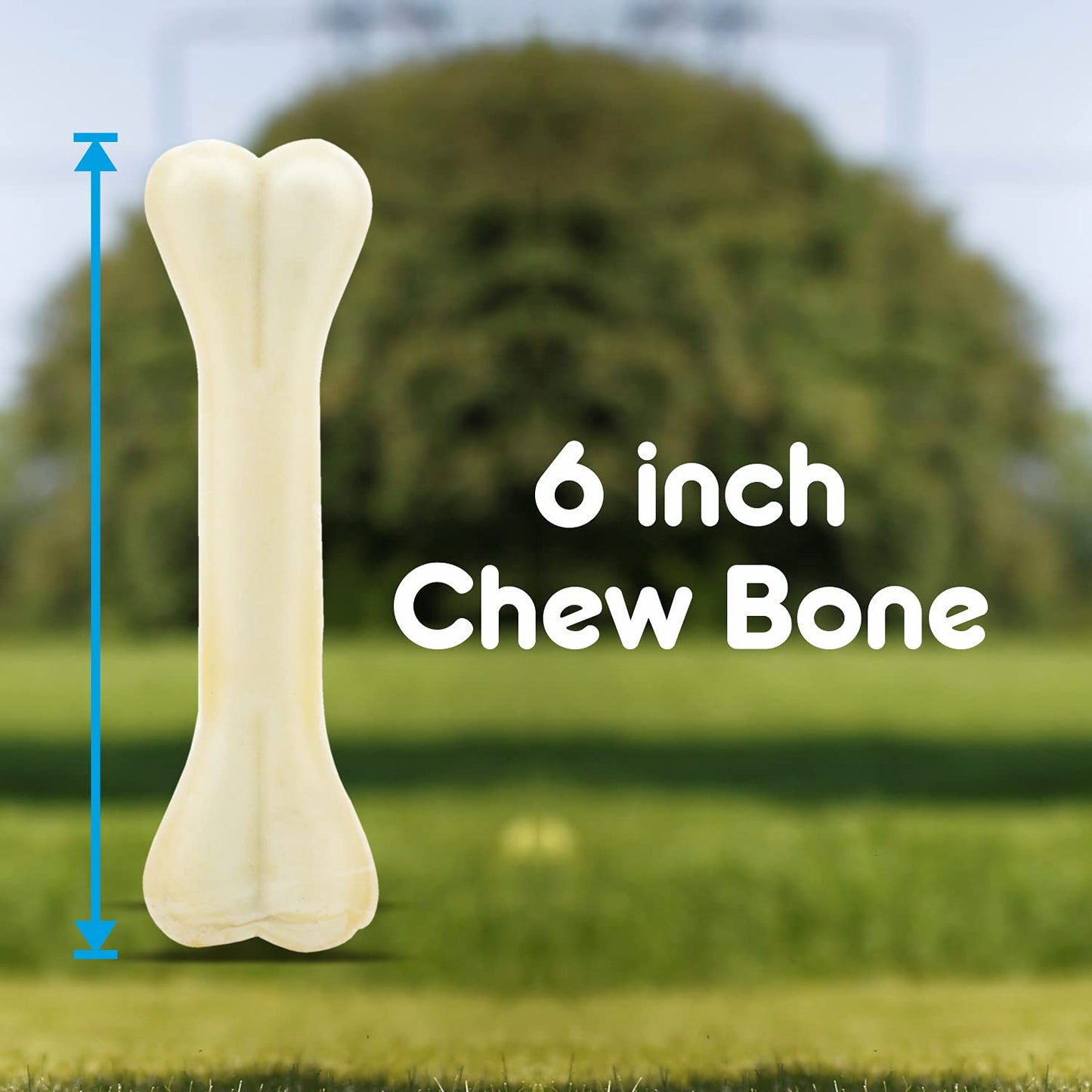 Purepet - Chew Bone For Dogs 6 Inches - Pack of 4 Bones