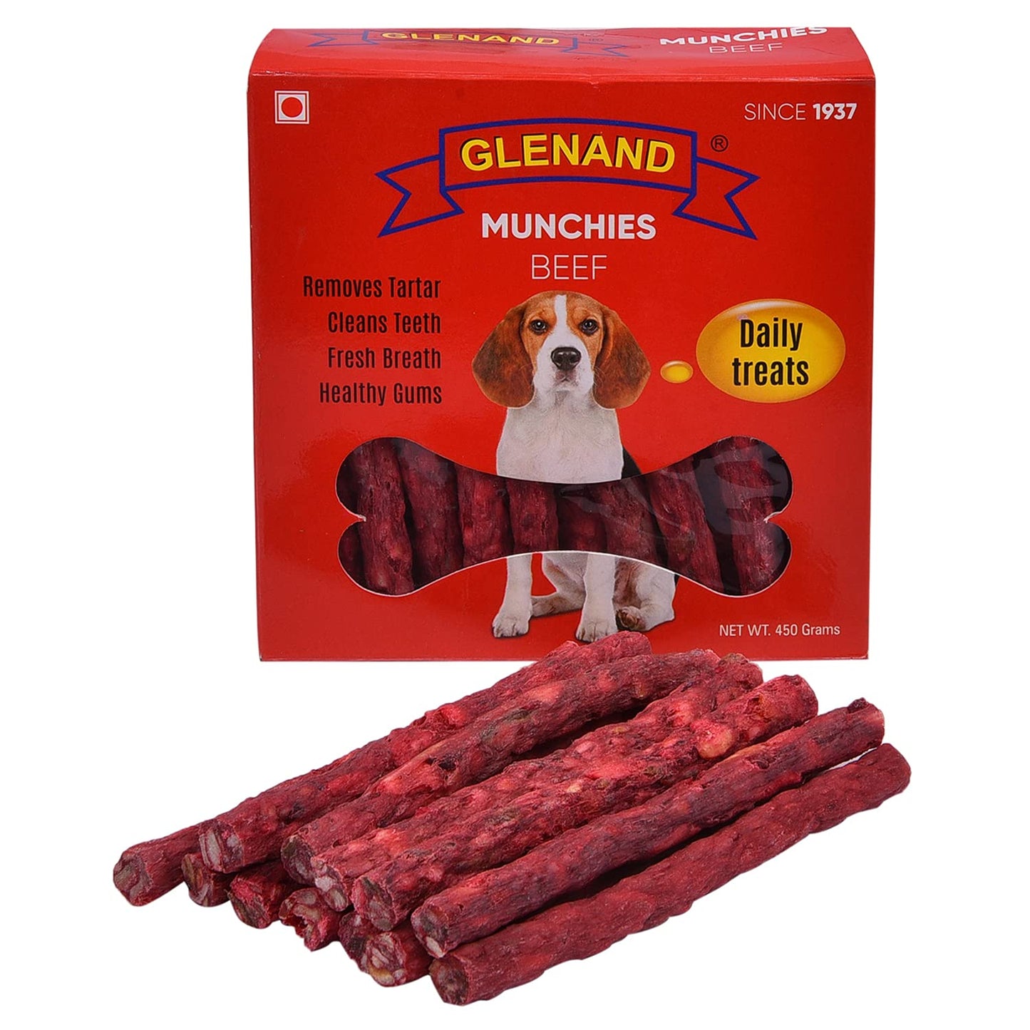 Glenand - Beef Flavoured Munchies Dog Treats