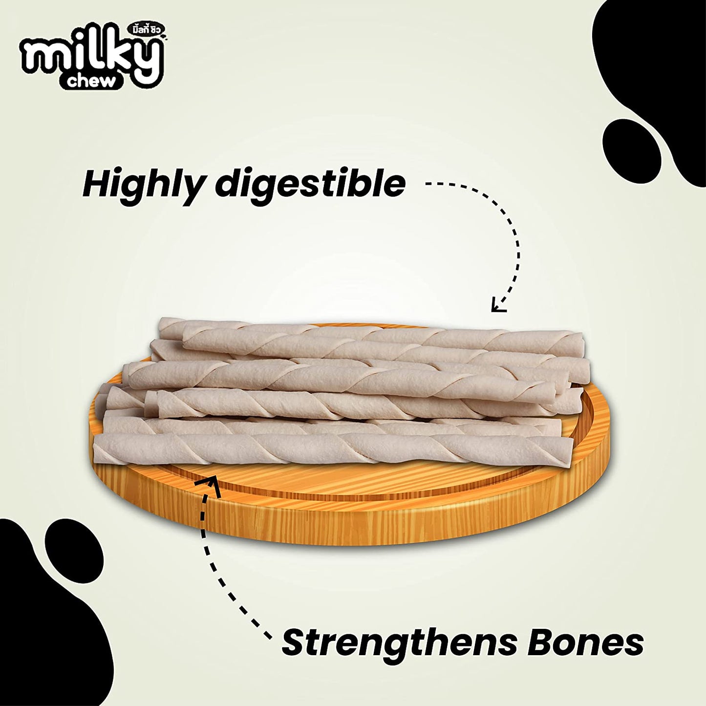 Dogaholic- MILKY CHEW Stick Style (30 Pieces)