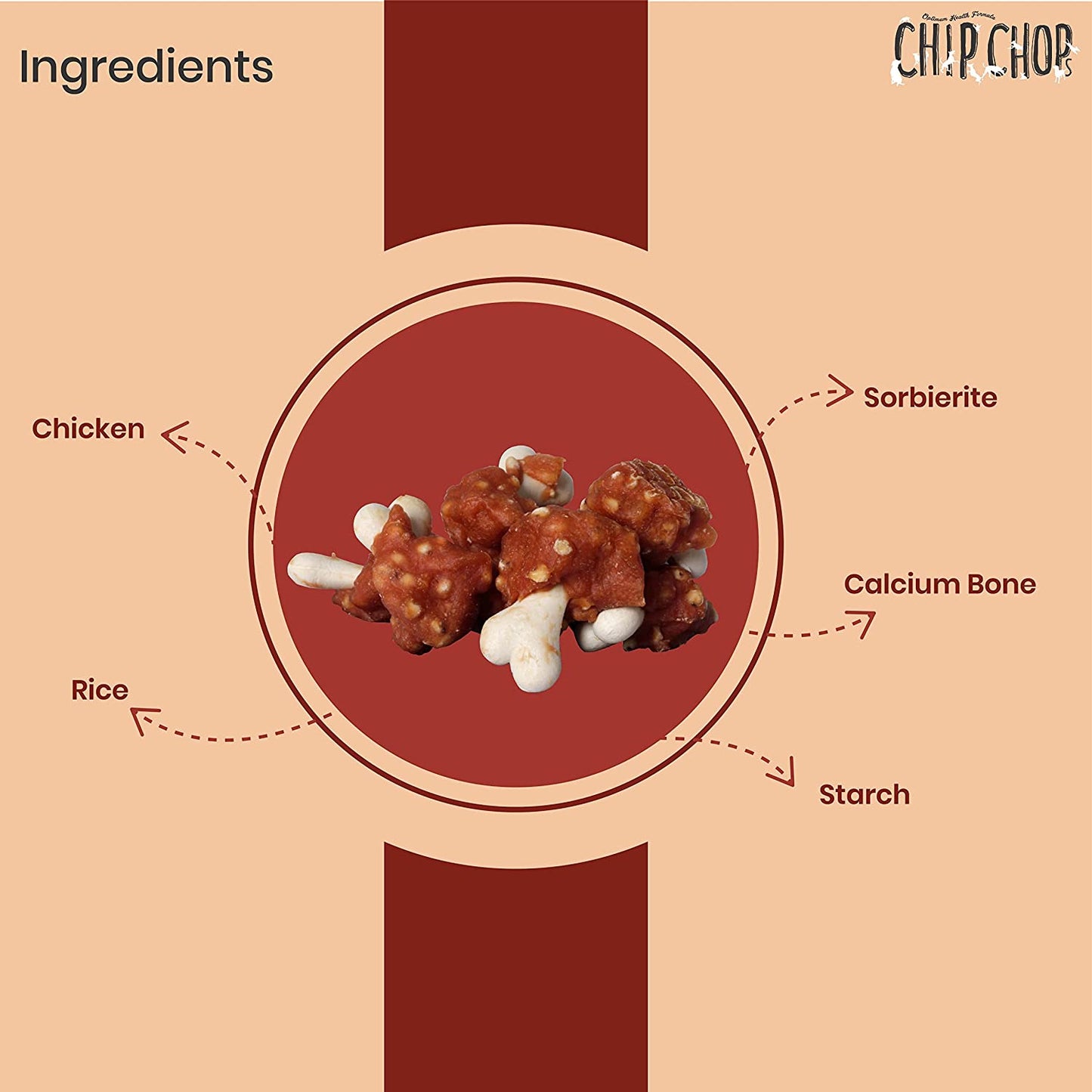 Chip Chops - Chicken and Calcium Bone 70g