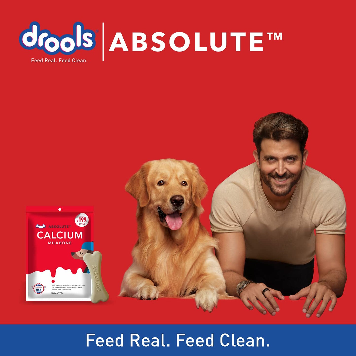 Drools - Absolute Calcium Bone Pouch For Dogs