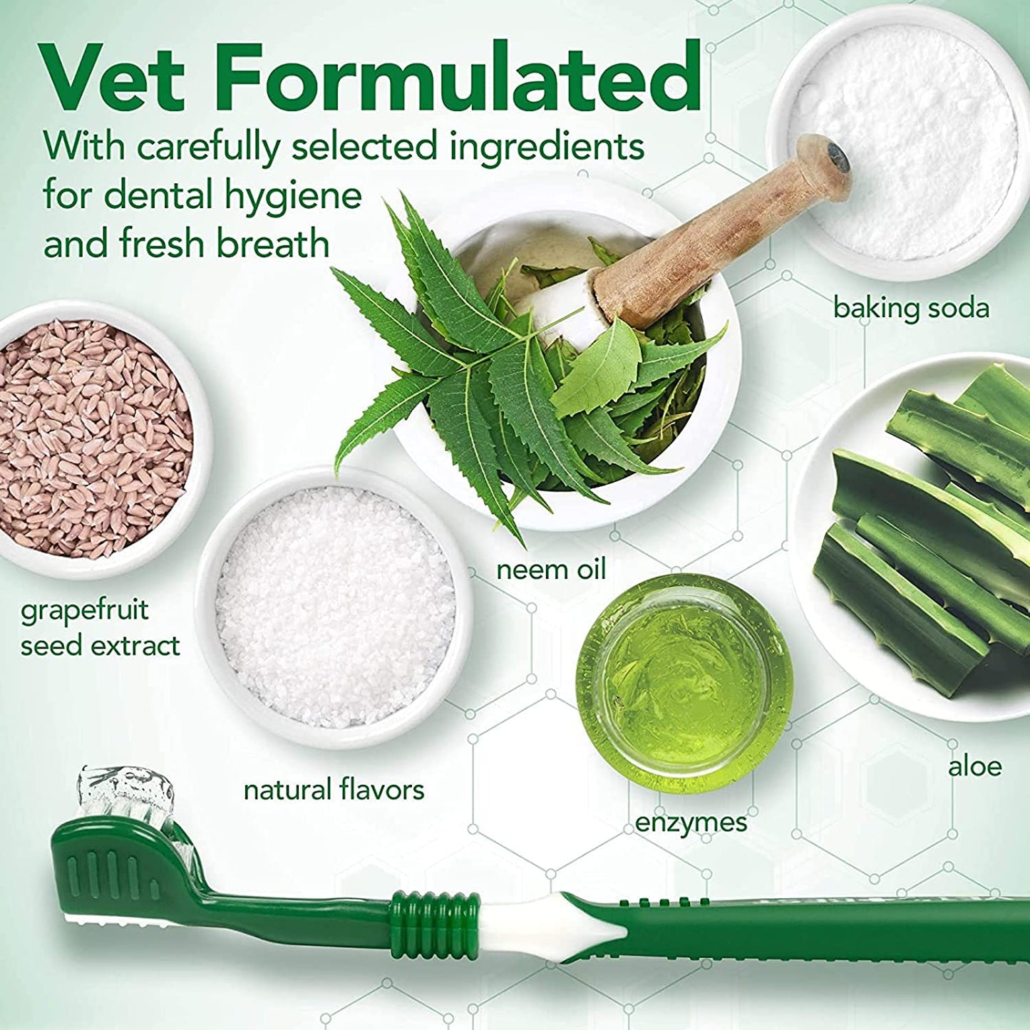 Vets Best Dental Kit Toothbrush and Toothpaste for Puppy