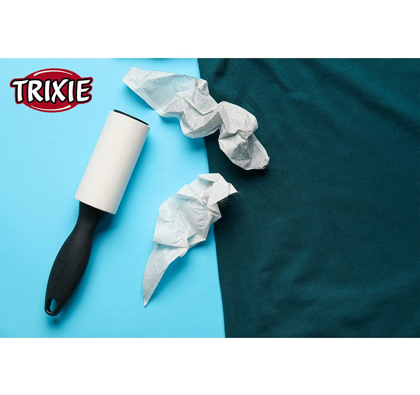 Trixie Lint Roller, Fast Removal of Animals Hairs and Fluff from Adhesive Tape 60 Sheets Per Roll