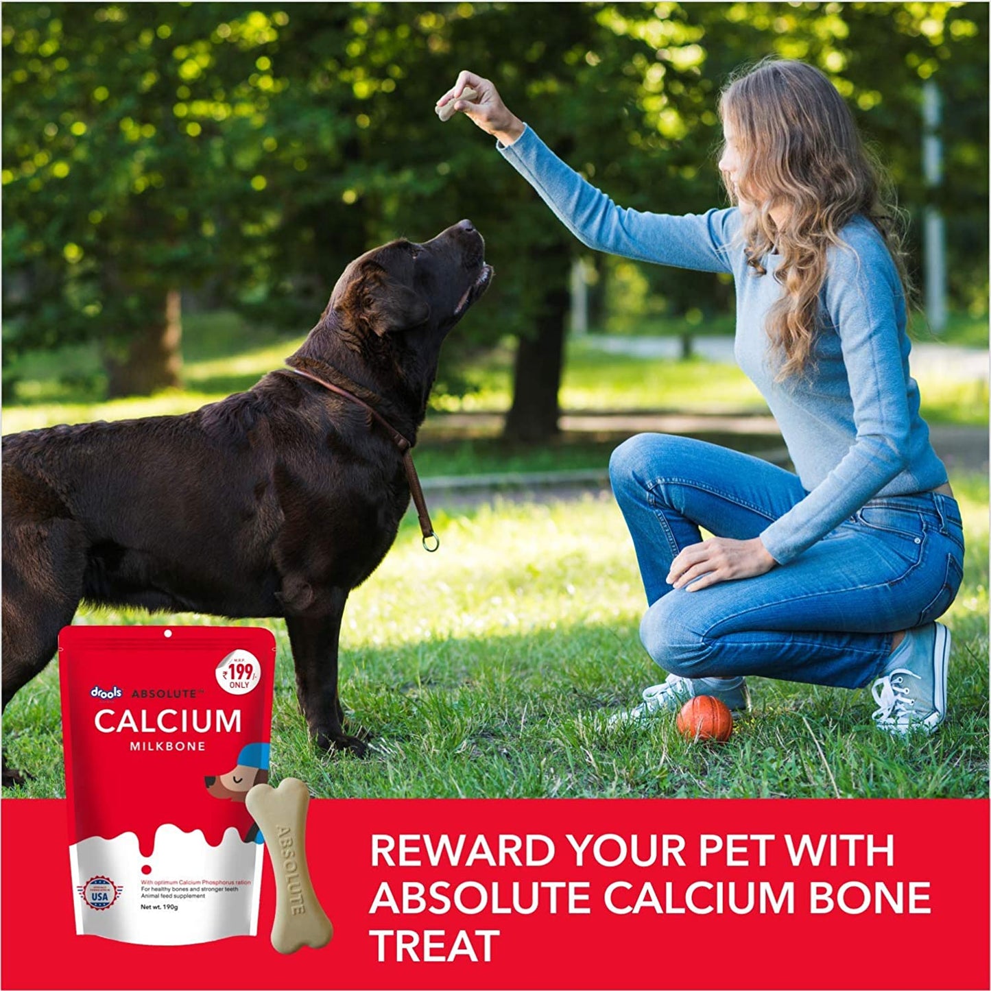 Drools - Absolute Calcium Bone Pouch For Dogs