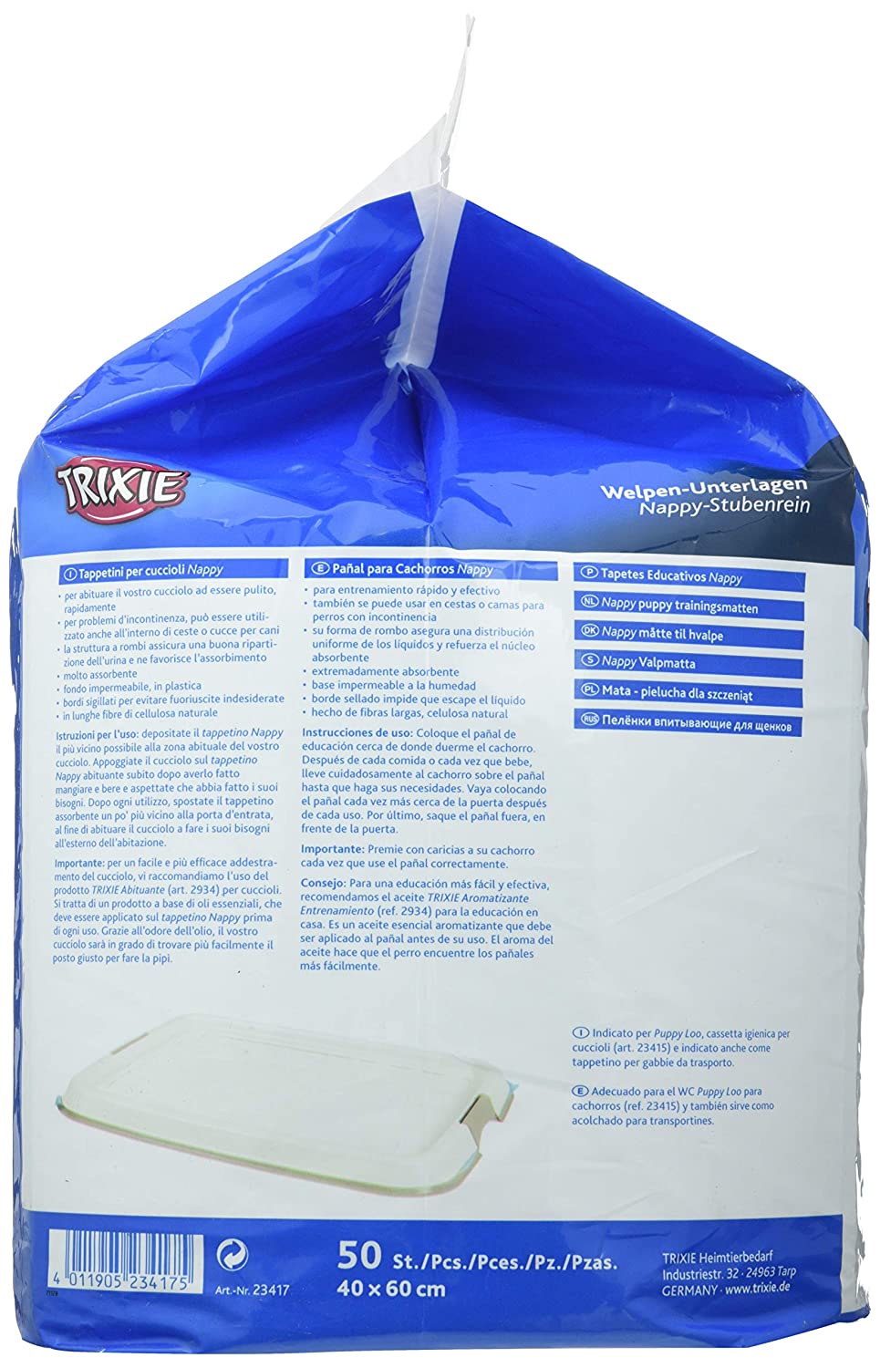 Trixie Puppy Training Pads (50 Pads) 40 x 60 cm