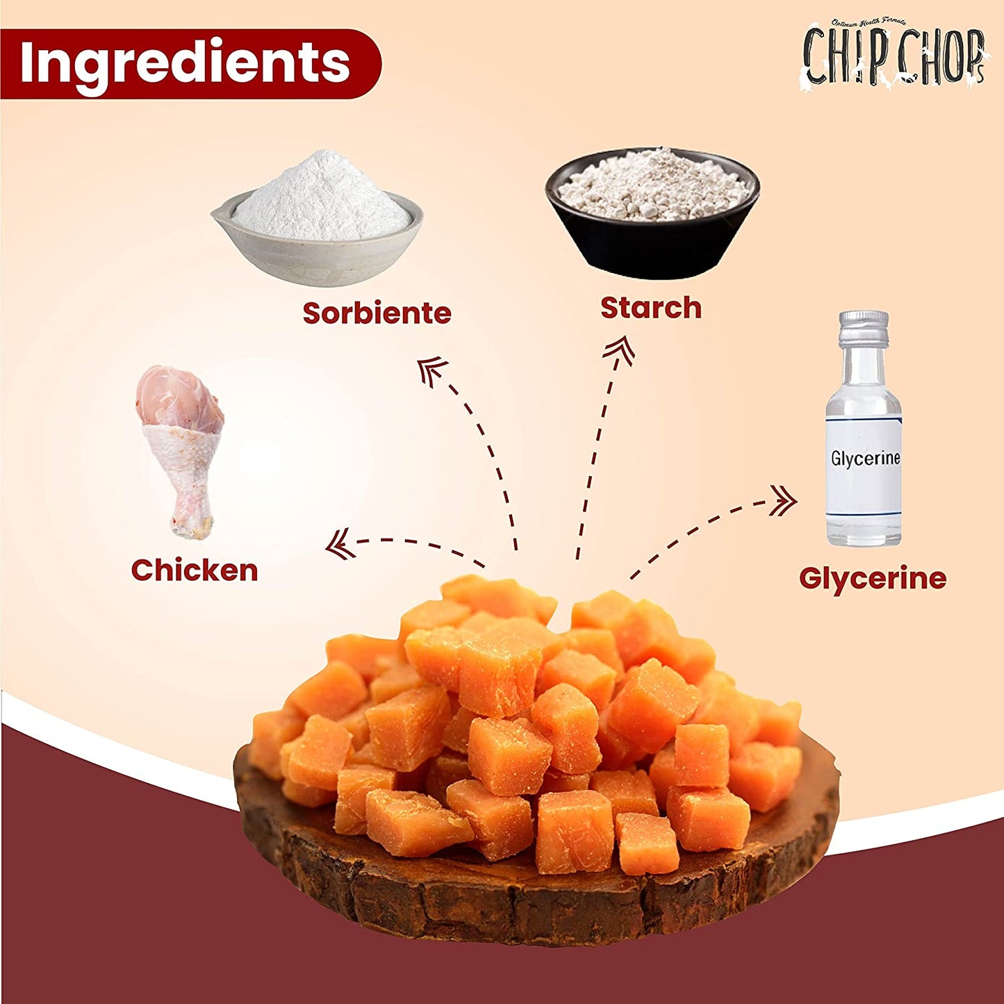 Chip Chops - Diced Chicken 70g