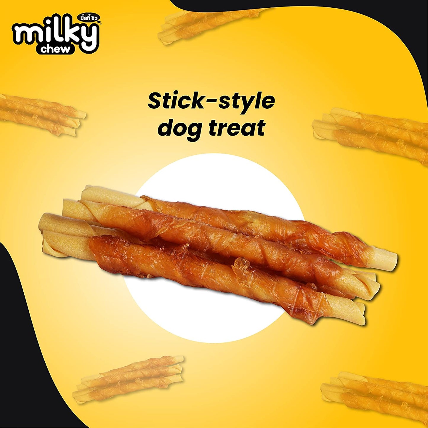 Dogaholic- MILKY CHEW Cheese & Chicken Sticks (10 Pieces)