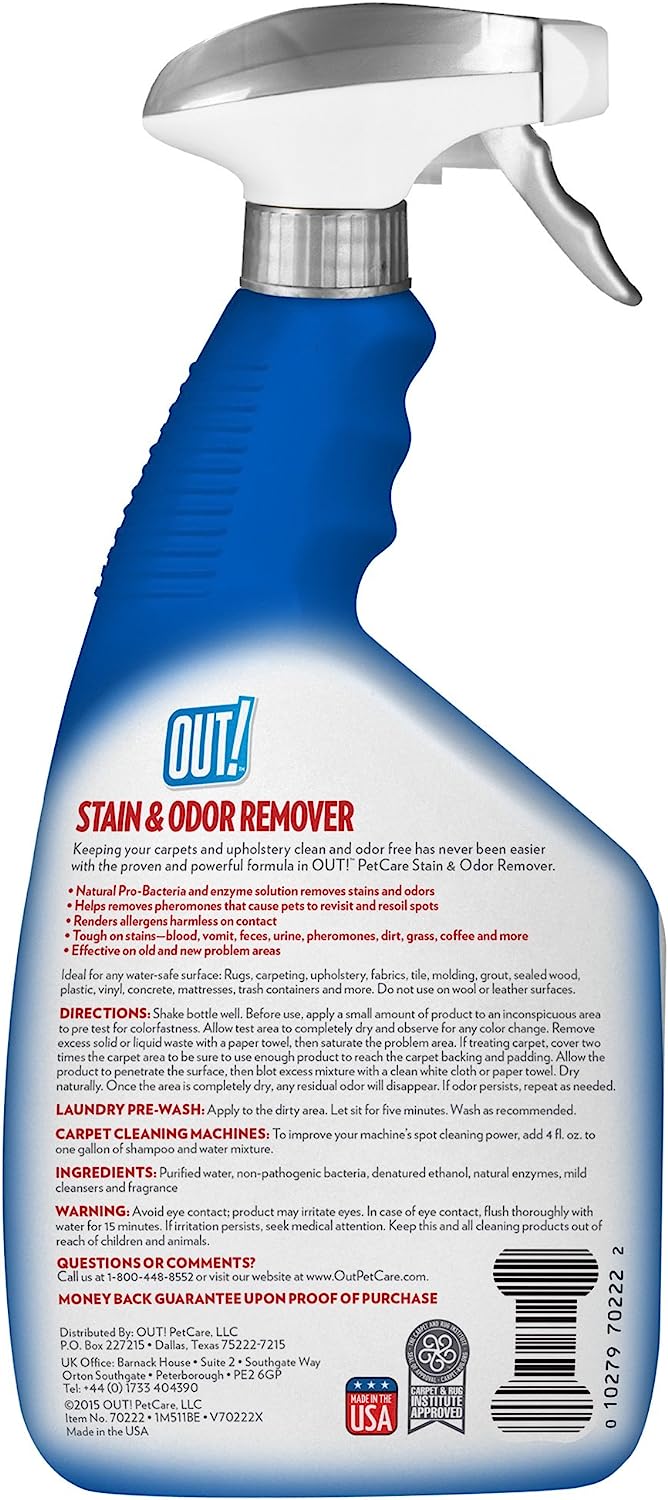 OUT! Pet Stain & Odor Remover - 500 ml