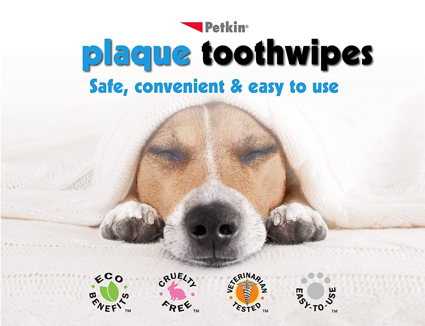 Petkin 40-Count Plaque Toothwipes (1 Pack)