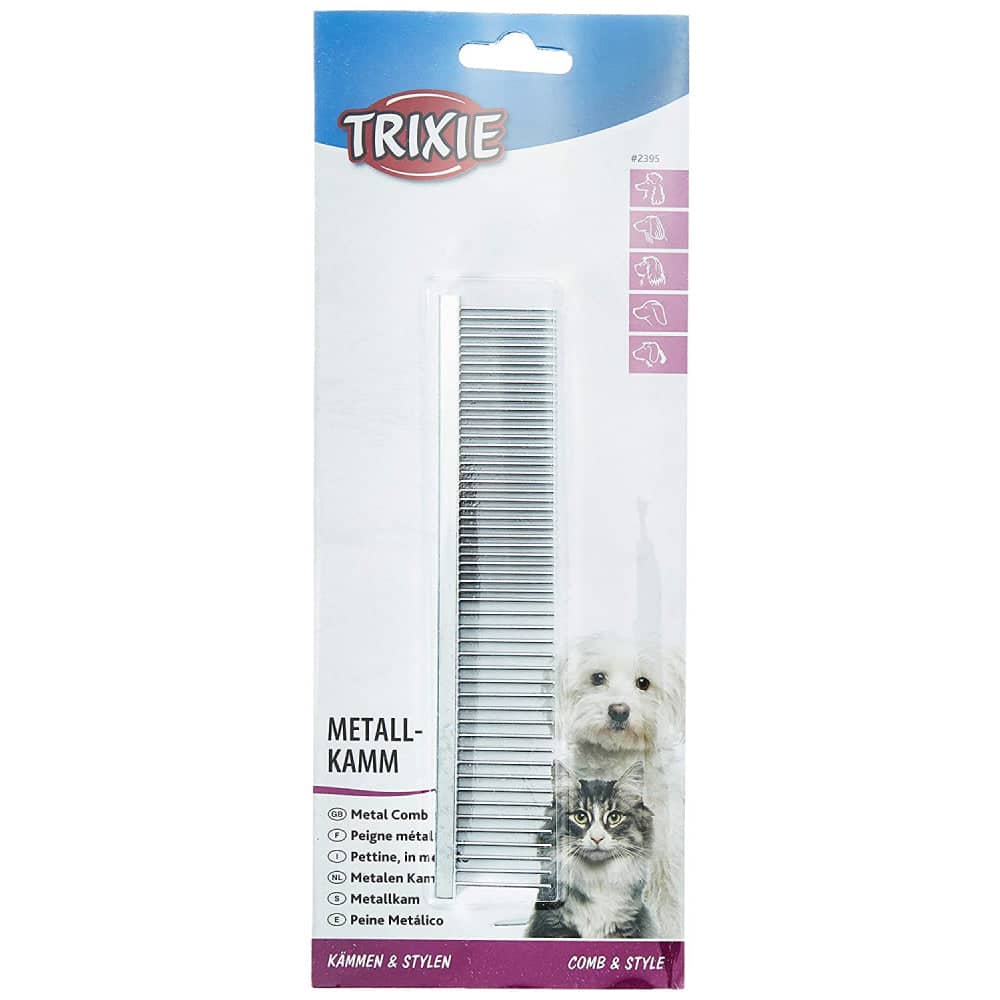 Trixie Comb Medium/Coarse Metal for Dogs - 16cm