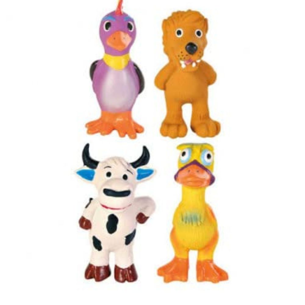 Trixie Assorted Mini Animals Latex 11cm