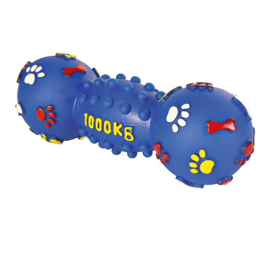 Dumbbell Vinyl Dog Squeaker Toy M