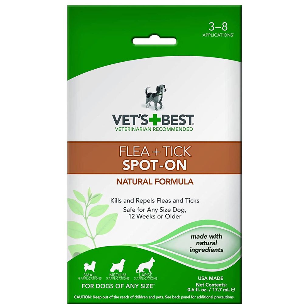 Vet's Best - Natural Spot-On Flea Repellent for Dogs