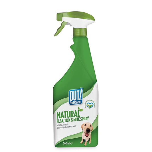 OUT Natural Flea and Tick Spray 500ml