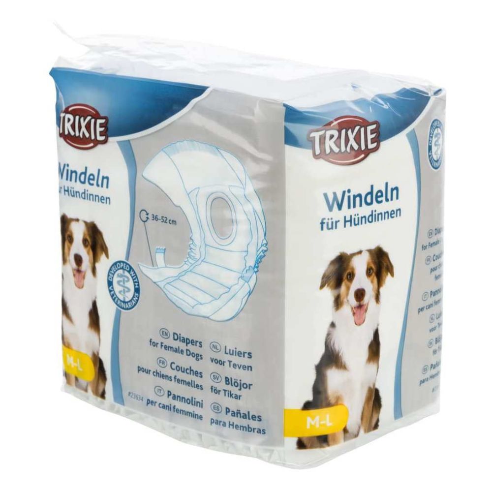 Trixie Disposable Diapers for Female Dogs L 38-56cm 12 pcs