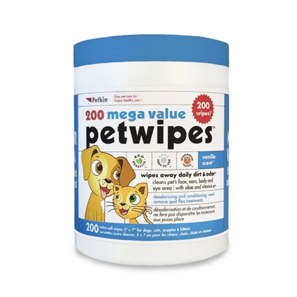 Petkin 200 Mega Value PetWipes