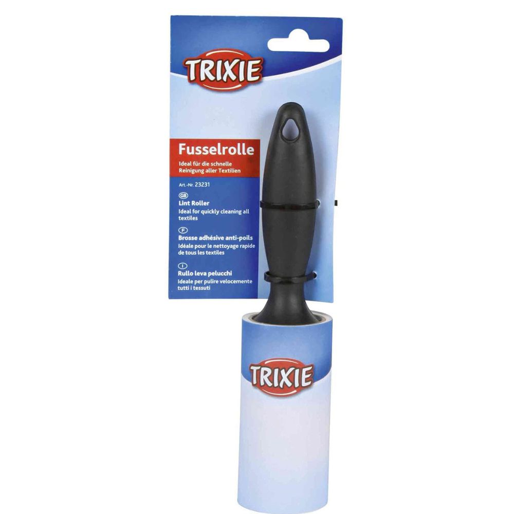 Trixie Lint Roller, Fast Removal of Animals Hairs and Fluff from Adhesive Tape 60 Sheets Per Roll