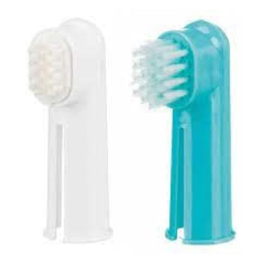 Trixie Tooth Brush Set - Finger Brush for Dogs and Cats Pack of 2 (6cm)