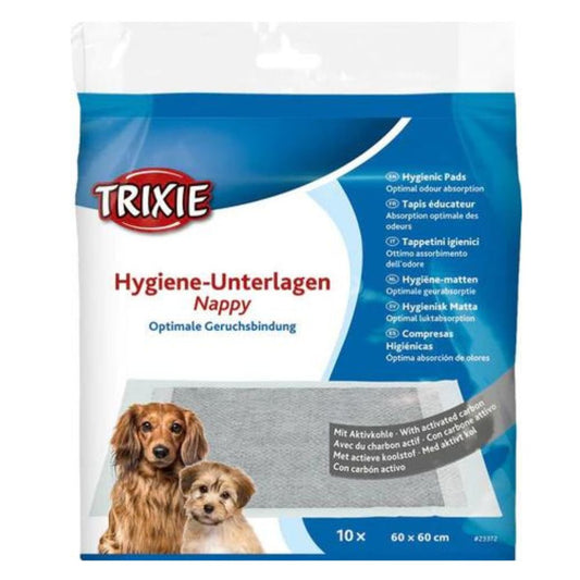 Trixie Nappy Hygine Pads with Activated Carbon, 10 pcs - 60 x 60 cm