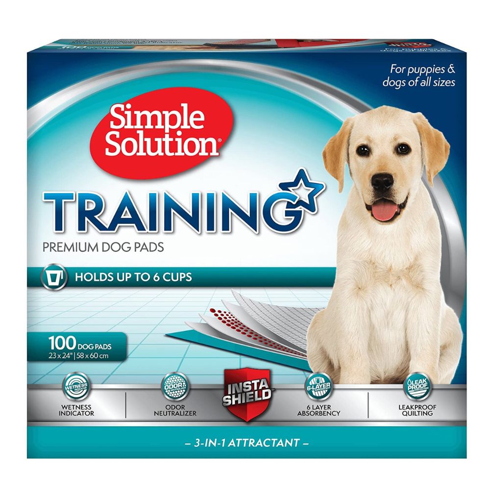 Simple Solution Puppy Training Pads, 100 Pcs - 55 x 56 cm