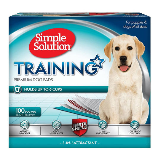 Simple Solution Puppy Training Pads, 100 Pcs - 55 x 56 cm