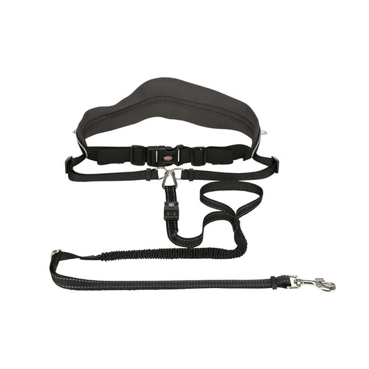 Trixie Waist Belt with Wide Leash Neoprene Padding & Elastic Belly Strap – 12cm