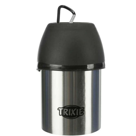 Trixie Bottle with Bowl - Stainless Steel/Plastic (300 ml)