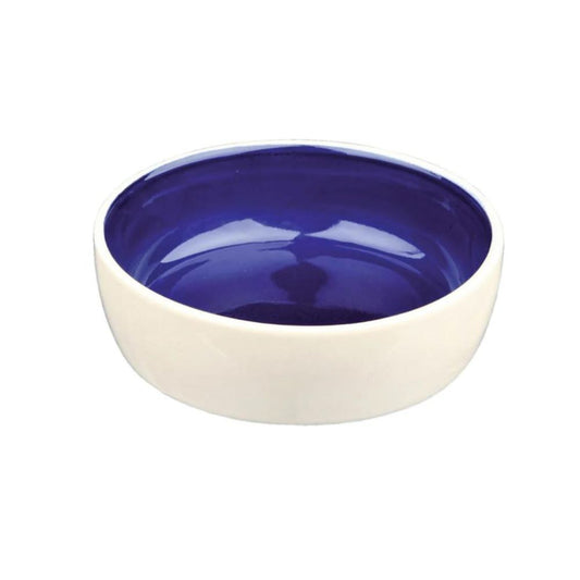 Trixie Ceramic Bowl (Cream and Blue) - 300ml