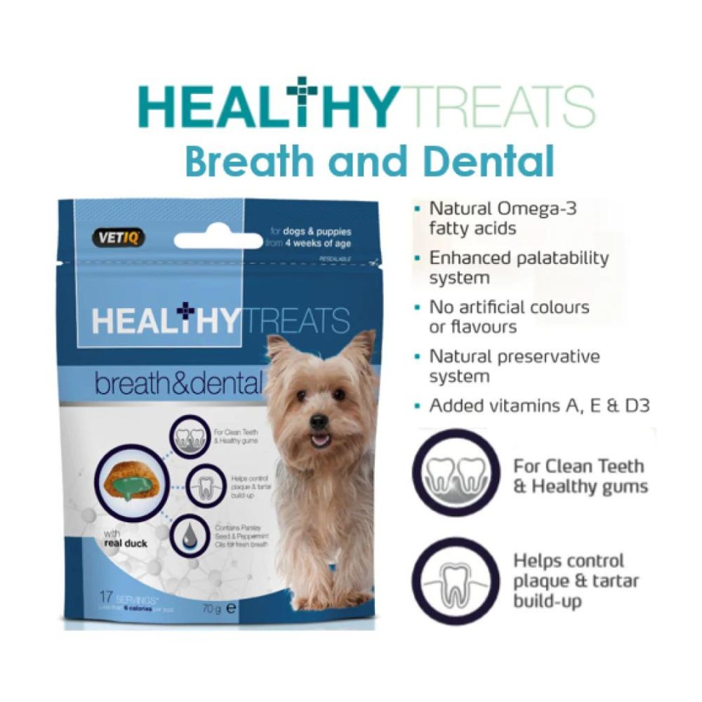 Mark and Chappell Healthy Breath & Dental Dog Treats - 70 g