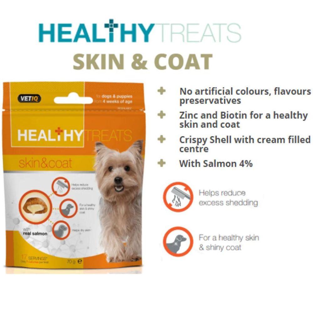 Mark and Chappell Healthy Skin & Coat Dog Treats - 70 g