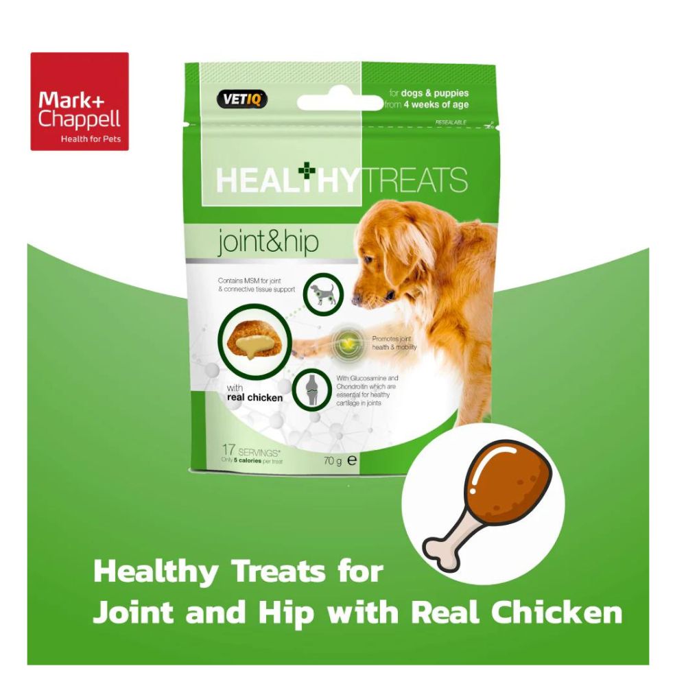 Mark and Chappell Healthy Joint & Hip Dog Treats - 70 g