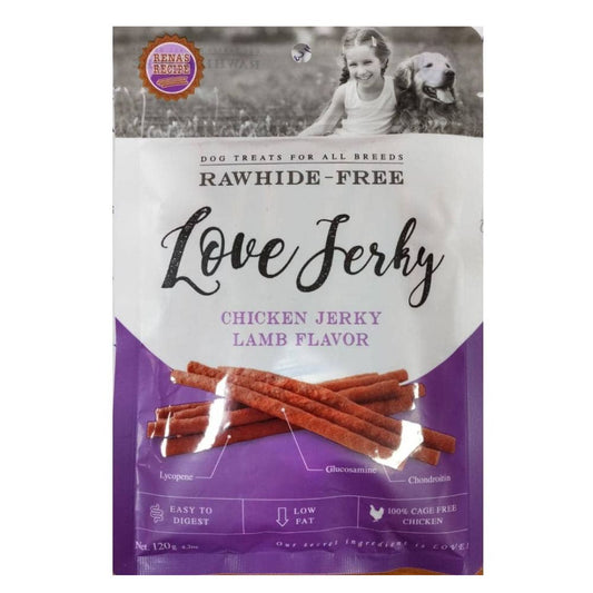 Rena Love Lamb Jerky Dog Treats - 120 g