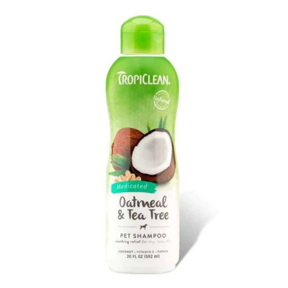 Tropiclean Oatmeal & Tea Tree Shampoo, Medicated - 335ml