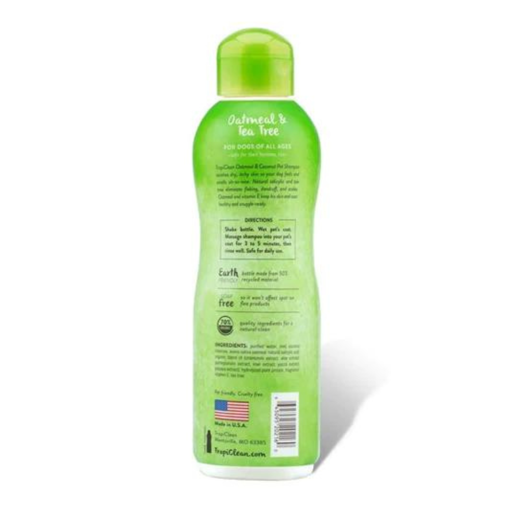 Tropiclean Oatmeal & Tea Tree Shampoo, Medicated - 335ml