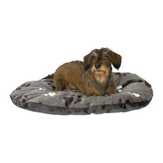 Trixie Gino Cushion Oval Bed - Grey