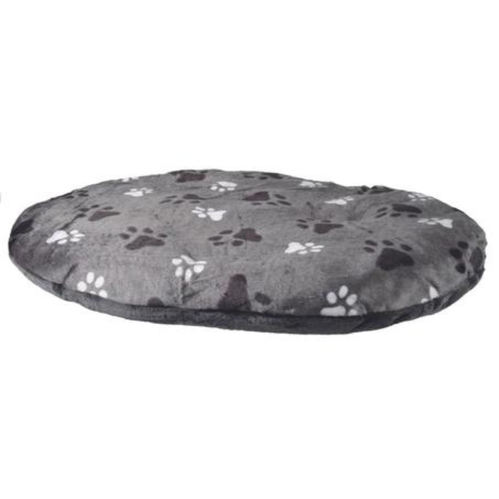 Trixie Gino Cushion Oval Bed - Grey