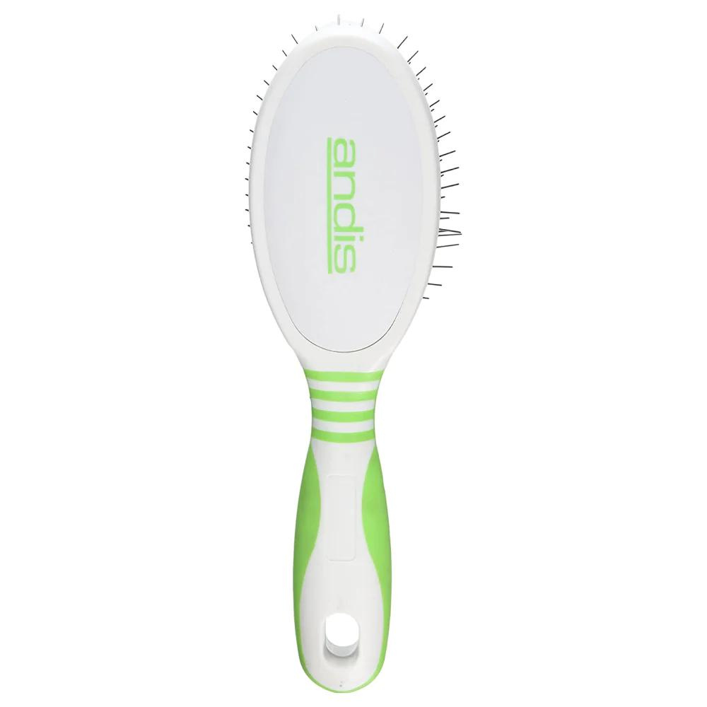 Andis Pin Brush for Dogs (White/Lime Green)